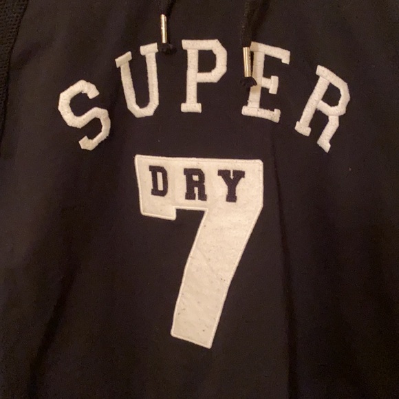 Like new Superdry black hoodie - Picture 2 of 5